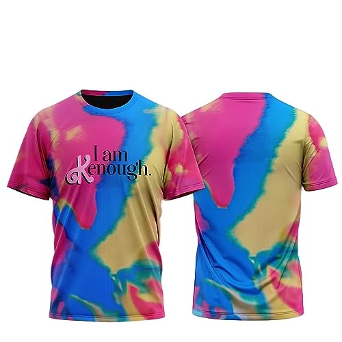 MRRTIME I am Kenough T-Shirt T-Shirt T-Shirt 3D Tie Dye T-Shirt for Men Women Am Enough Printed T-Shirt K Pull Over with T-Shirt and T-Shirt Gift T-Shirt von MRRTIME