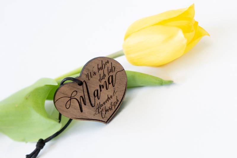 Schlüsselanhänger Wir Haben Dich Lieb Mama Mit Wunschnamen | Personalisierung Muttertag von MRSDECODE