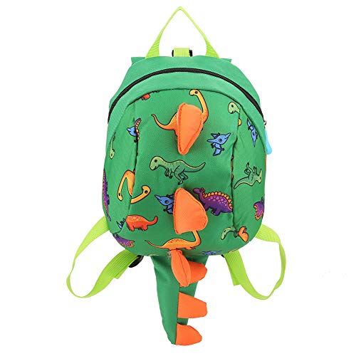 Dinosaurier - Kleinkindtasche Cartoon - für Vorschuljungen Mädchen Große Kapazität Verstellbare Gurte Realistisches Design Multicolor Nylon Material Größe 20x12x26cm (Grün) von MRSTORY