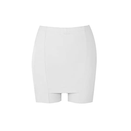 Doppelschicht -Sicherheitsshorts Atmungsaktive Eisseide Ladies Panties Schwarz Weiße Hautfarbe L Xl (L) von MRSTORY
