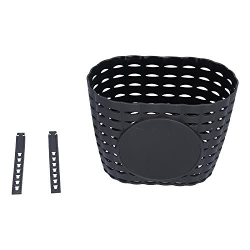 Fahrradkorb Verdickte Plastik Tragen Resistent und Langlebiger Fahrrad Kinderwagen Einkaufskorb Einkaufskorb (Schwarz) von MRSTORY