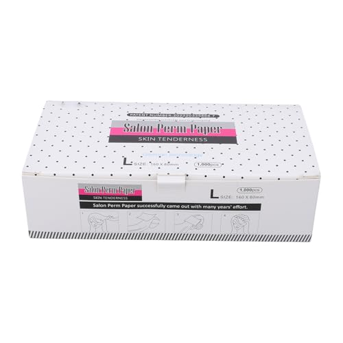 MRSTORY Haare Perm Papier Atmungsfreier Hitzebeständiger Härte Ultra Dünnes Mesh -Styling -Lockenpapier für Salon Haus Verwenden Holzpulppapier 1000 Stück (160 * 80 mm) von MRSTORY