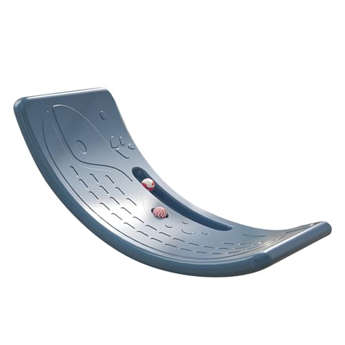 MRSTORY Kids Rocker Board Plastikladung mit 50 Kg Wackelbrettübung Innenräume (Blau) von MRSTORY