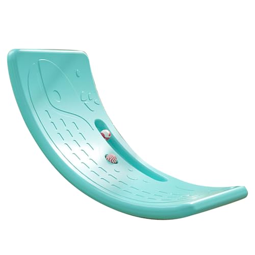 MRSTORY Kids Rocker Board Plastikladung mit 50 Kg Wackelbrettübung Innenräume (Minzgrün) von MRSTORY