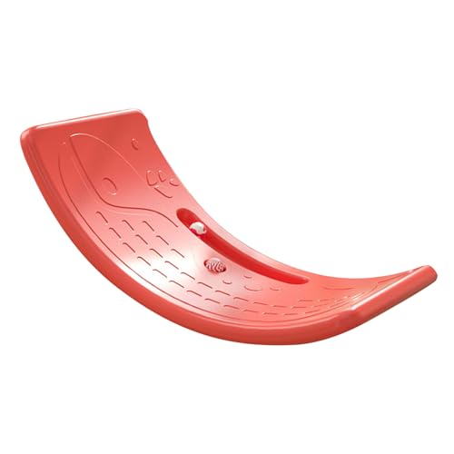 MRSTORY Kids Rocker Board Plastikladung mit 50 Kg Wackelbrettübung Innenräume (Rot) von MRSTORY