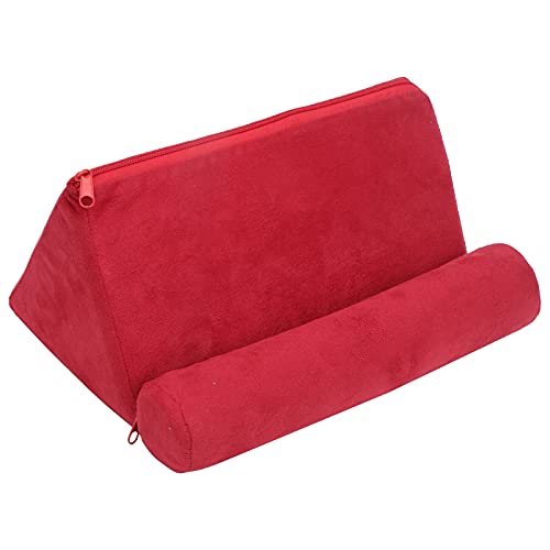 Kissen Tablettenständerhalter Weiche Tragbare Faltbare Unterstützung für Bettschoß -Leser -Wildleder -Stoff 24.5x16.5x12 cm von MRSTORY