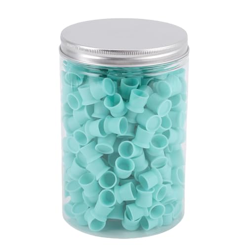 MRSTORY Silikon -Tintenbecher Pigmentbecher mit Saugbasis 300 Stcs Weiche Flexible 12 Mm Transparente Speicherbox für Microblading Eyebrow Lip Eye von MRSTORY