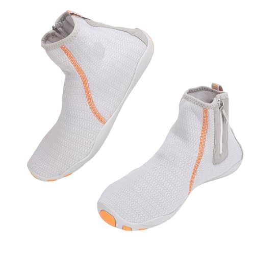 MRSTORY Wasserschuhe High Top Design Schnell Trockener Gummi Nylon Atmungsaktives Anti -Slip -Strandschuhe für Wassersportbauer (44) von MRSTORY