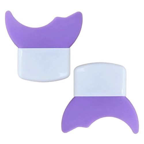 Mascara -Lidschatten -Schild -Applikator -Wachpolster für Perfekte Augen -up -Hilfshilfe Silikon 2 Stcs (Lila zwei+Box) von MRSTORY
