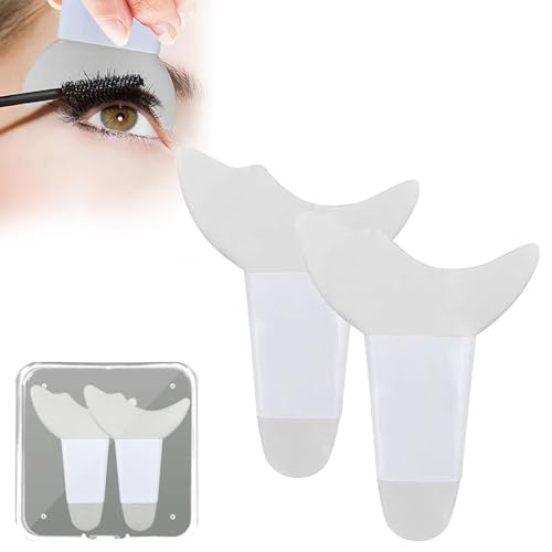 Mascara -Lidschatten -Schild -Applikator -Wachpolster für Perfekte Augen -up -Hilfshilfe Silikon 2 Stcs (Neue zwei weiße+Boxen) von MRSTORY
