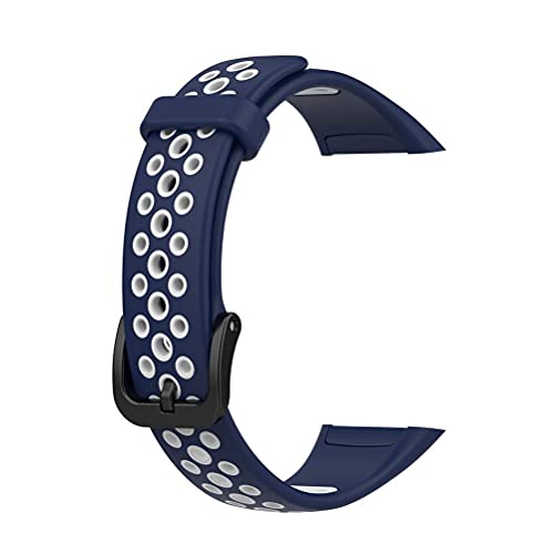 Wasserdichte Watch -Gurt -Ersatzgurt TPU Watch Band Doppelfarbener Ersatzriemen für Band 6 und Ehrenband 6 mit 10 Farben und Perfektem Fit -Design Kompatibel (A) von MRSTORY