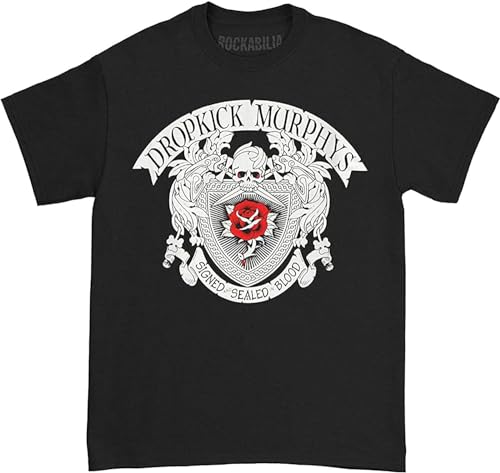Dropkick Murphys Signed and Sealed T Shirt Black Men von MRUDM