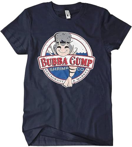 Forest Gump Movie Fishing T Shirt Bubba Gump Shrimp Men's Fashion T-Shirt Navy von MRUDM