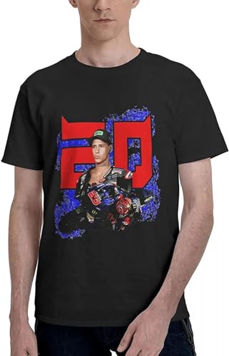 Men's Anime and Quartararo Moto and GP Cool Men's Basic Short Sleeve T-Shirt Men Set autobike Graphic Tees von MRUDM