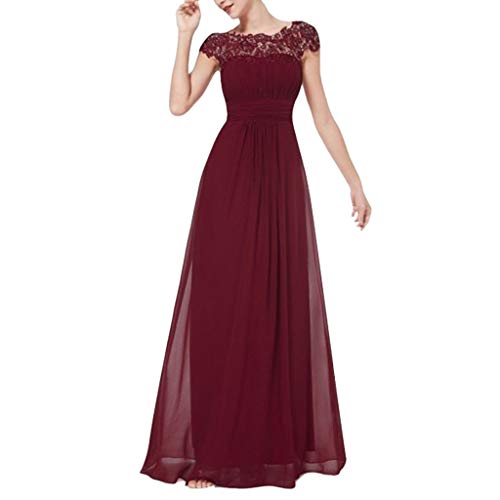 MRULIC Damen Brautkleid Maxikleid Partykleid Cocktailkleid Lange Ballkleider Abendkleid Brautjungfern Gown für Hochzeitsfotos von MRULIC