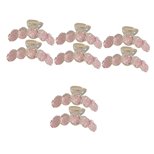 Haarnadel 10 Stück Krallen dicke rosa Blume Kamelie Klaue for Clips Haar Frauen Haarspangen groß dekorativ (Color : Pinkx4pcs, Size : 10X3.5CMx4pcs) von MRXFN