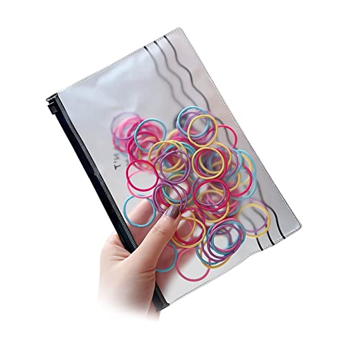 Haarnadel 100 Stück farbige Gummi-Haarbänder for Kinder, weiche, elastische, nicht beschädigte Haare, wiederverwendbare Haarbänder for Babys (Color : A, Size : 100 pcs) von MRXFN