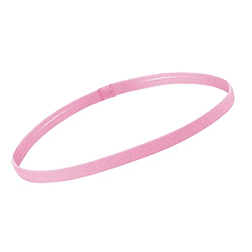 Haarnadel Dünnes Stirnband Stirnband Gestreiftes Trainingsstirnband Sportband Yoga Haar Elastische Haarpflege UPd676 (Color : Pink, Size : Taille unique) von MRXFN