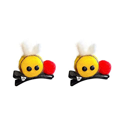 Haarnadel Haarnadeln Haar for Frau süße Biene Stirnband Mode Kopfbedeckung Haarschmuck Cartoon Haarspangen Mädchen Clips kleine Haarspangen FFn367 (Color : B, Size : Taille unique) von MRXFN