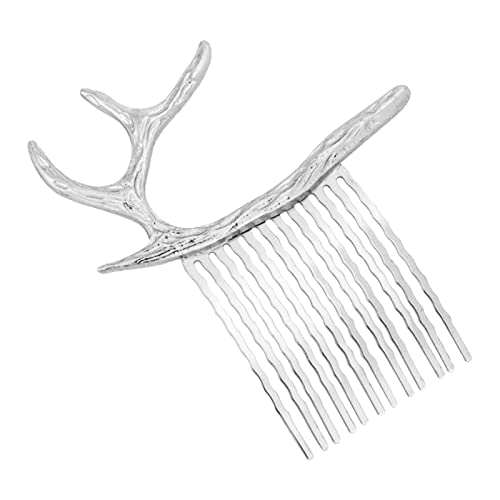 Haarnadel Haarspange Haarspange Goldgeweih Hirsch Seitenclip Haarnadel Metall Weihnachten Haarnadeln Vintage Zweig Blätter Haarspange Dekorativer Haarschmuck for Frauen DQs773 (Color : B, Size : Tai von MRXFN