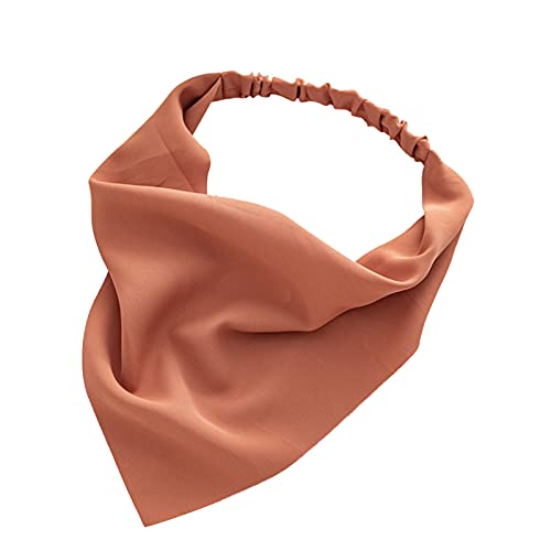 Haarnadel Mit Haarstirnbändern Halstuch Kopfbandanas Schal Haarpunkt Krawatten Stk. 1 Boho Haarpflege VMx271 (Color : Coffee, Size : Taille unique) von MRXFN