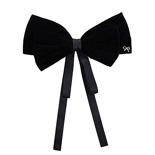 Haarnadel Retro Velvet Bowknot Spring Clip, Frauen Haarspangen Pony Clip for Mädchen Geschenke Haarschmuck von MRXFN