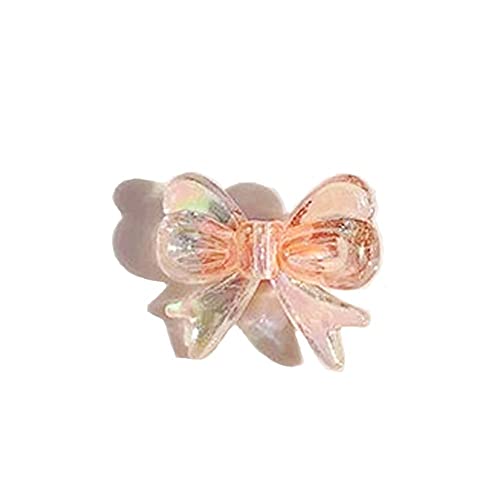 Haarnadel Transparente kleine Schleife Haarnadel Haarspangen for Kinder All-Match Haarschmuck kleine Seitenklammer Mädchen Schleife Haarschmuck Schleife Haarnadel ( Color : Orange ) von MRXFN