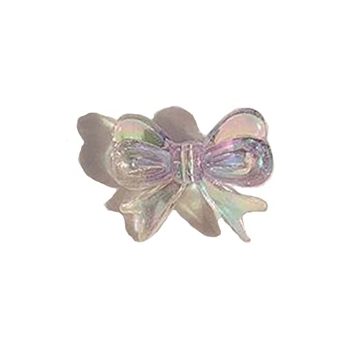 Haarnadel Transparente kleine Schleife Haarnadel Haarspangen for Kinder All-Match Haarschmuck kleine Seitenklammer Mädchen Schleife Haarschmuck Schleife Haarnadel ( Color : Purple ) von MRXFN