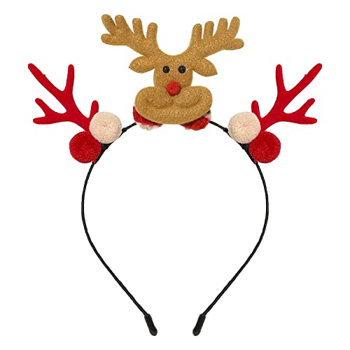 Haarnadel Weihnachtshaarband Märchen Süße Glocke Haarball Stirnband Haarschmuck for Männer und Frauen UbU366 (Color : B, Size : Taille unique) von MRXFN