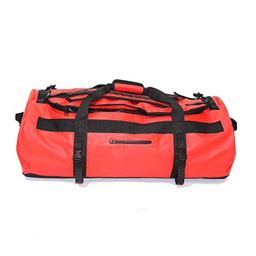 Leinentasche Travel Backpack for Men Outdoor Swimming Waterproof Bag Fishing Dry Bag Camping Fitness Sailing Water Resistant Bag Trekking River Shoulder Ocean Pack Handtasche ( Color : Red90L , Size : von MRXFN