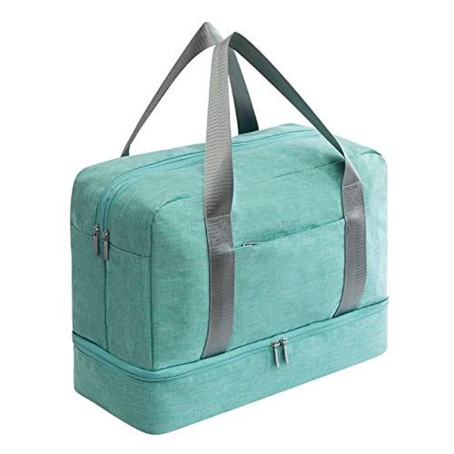 Leinentasche Wanderrucksack for Männer, wasserdichte Reisetasche, große Kapazität, doppellagige Strandtasche, tragbare Seesäcke, Packwürfeltaschen Handtasche von MRXFN
