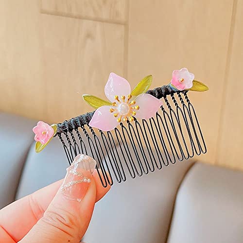 MRXFN Haarnadel Kinder Haarnadel im chinesischen Stil Haarkamm Blume Perle Haar Stick Pin dekorative Haarspangen im chinesischen Stil alte Kopfbedeckung (Size : D) von MRXFN