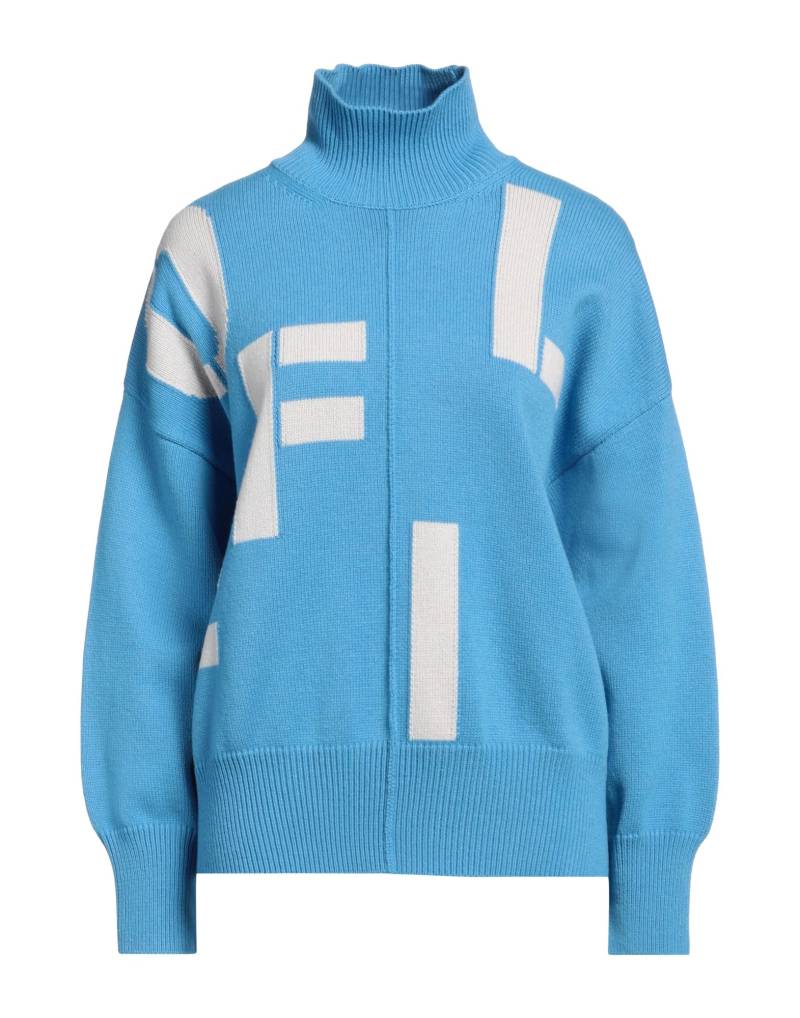 MRZ  Rollkragenpullover Damen Azurblau von MRZ