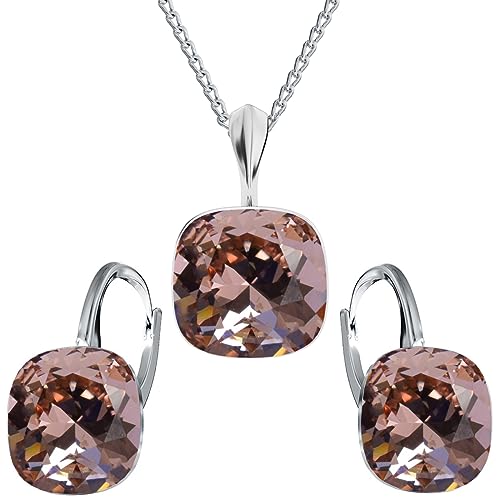 MŚ 1997 MENNICA ŚWIDNICKA Schmuckset Ohrringe Silber 925 mit Halskette Damen Set - Hochwertige Marken Kristalle - Ohrringe mit Kette Geschenk für Frau MŚ 1997 MENNICA ŚWIDNICKA Schmuckset Ohrringe Silber 925 mit Halskette Damen Set - Hochwertige Marken Kristalle - Ohrringe mit Kette Geschenk für Frau von MŚ 1997 MENNICA ŚWIDNICKA