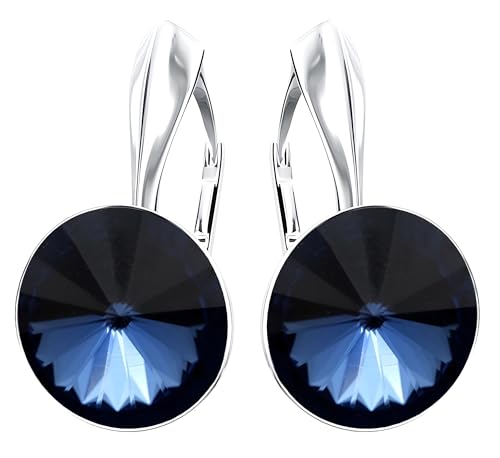 Rivoli 925 Silber Ohrringe Österreichische Zirkonia - Schmuck für Frauen und Mädchen - Hängeohrringe Ideal für Geschenke für Frauen Geschenk für Mutter-Frau-Tochter (Montana) von MŚ 1997 MENNICA ŚWIDNICKA