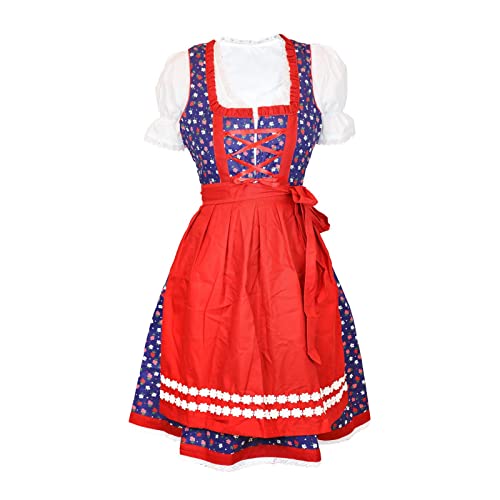 MS-Trachten Damen Dirndl Set Anni 3 teiliges Trachtenkleid 34 von MS-Trachten