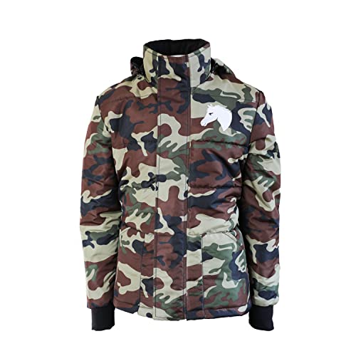 MS-Trachten Kinder Reitjacke Winter Winterreitjacke Mia Camouflage gefüttert (134/140) von MS-Trachten