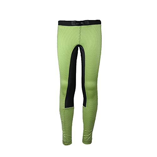 MS-Trachten Kinder Reitlegging REIT Jogginghose Reithose Mesh kiwifarben/schwarz Vollbesatz (134/140) von MS-Trachten