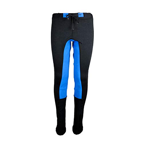 MS-Trachten Kinder Reitleggings Leni REIT schwarz/Royalblau Jogginghose Reithose Vollbesatz … (122/128) von MS-Trachten