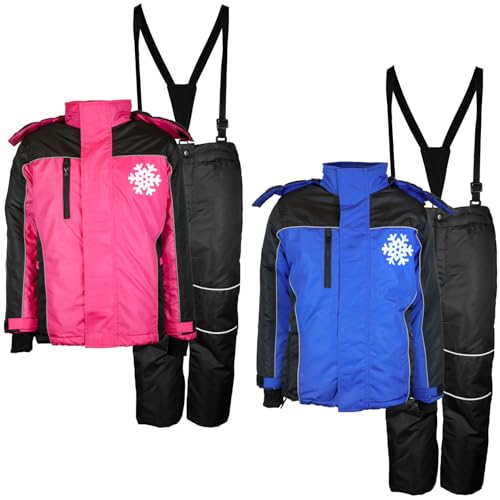 MS-Trachten Kinder Skianzug 2tlg Olli Skijacke mit Skihose Blau (134/140) von MS-Trachten