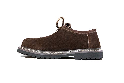 MS-Trachten Kinder Trachtenschuhe Haferlschuhe Lederschuhe braun (33 EU) von MS-Trachten