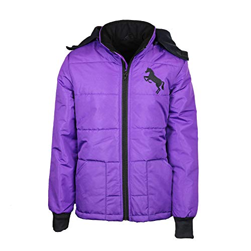 MS-Trachten Kinder Winter/Übergangs Reitjacke Pia lila gefüttert (122/128) von MS-Trachten