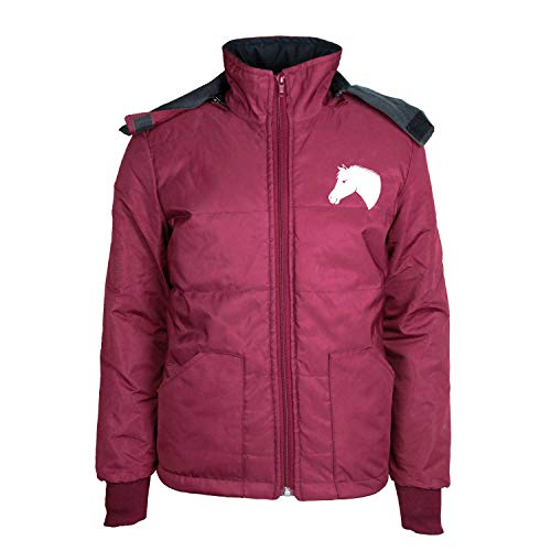 MS-Trachten Kinder Winter Reitjacke Mia maroon warm gefüttert (122/128) von MS-Trachten