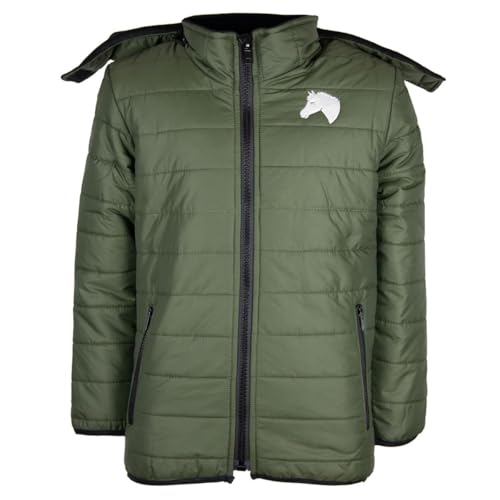 MS-Trachten Kinder Winter Reitjacke Steppjacke Winterjacke Moni Oliv (158-164) von MS-Trachten