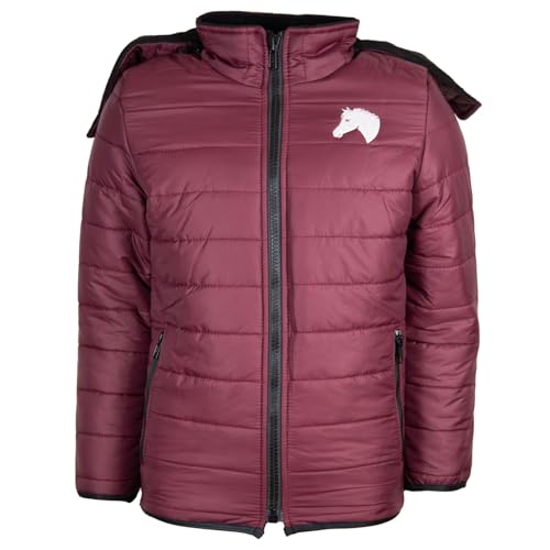 MS-Trachten Kinder Reitjacke Steppjacke Winterjacke Moni Maroon (122-128) von MS-Trachten