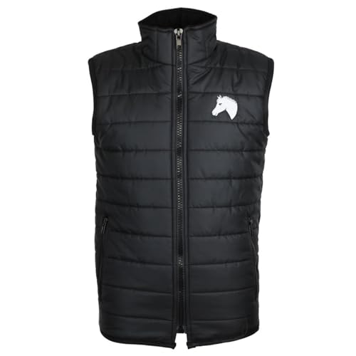 MS-Trachten Kinder Winter Reitweste Steppweste Winterweste Moni Schwarz (134-140) von MS-Trachten