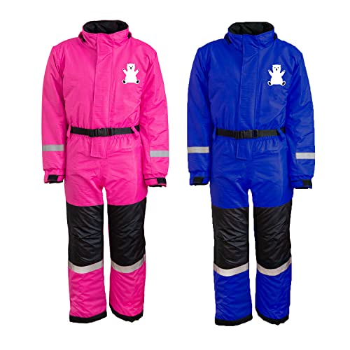 MS-Trachten Schneeanzug Eisbärchen Fin Kinder Skianzug Winteranzug Schneeoverall (116/122, Pink) von MS-Trachten