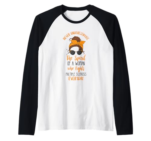 The Spirit of A Woman MS Warrior Multiple Sklerose Warrior Raglan The Spirit of A Woman MS Warrior Multiple Sklerose Warrior Raglan von MS Warrior Multiple Sclerosis Awareness