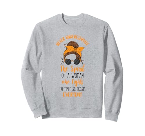 The Spirit of A Woman MS Warrior Multiple Sklerose Warrior Sweatshirt The Spirit of A Woman MS Warrior Multiple Sklerose Warrior Sweatshirt von MS Warrior Multiple Sclerosis Awareness