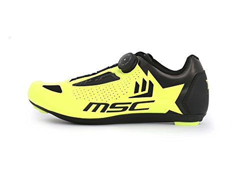 MSC BIKES Unisex Aero Road Rennradschuh, gelb, 38 EU von MSC Bikes